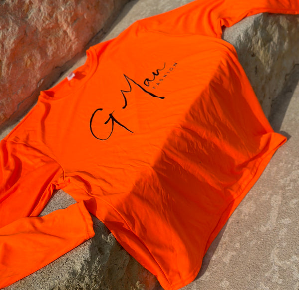 G Man DRI-FIT Long Sleeve Shirt - Orange