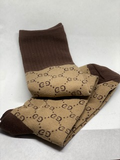Socks Long "GG"  - Brown