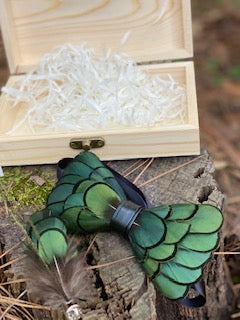 Luxury Bow Tie Feather Collection - Green – Fashion by G Man