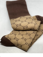 Socks Long "GG"  - Brown